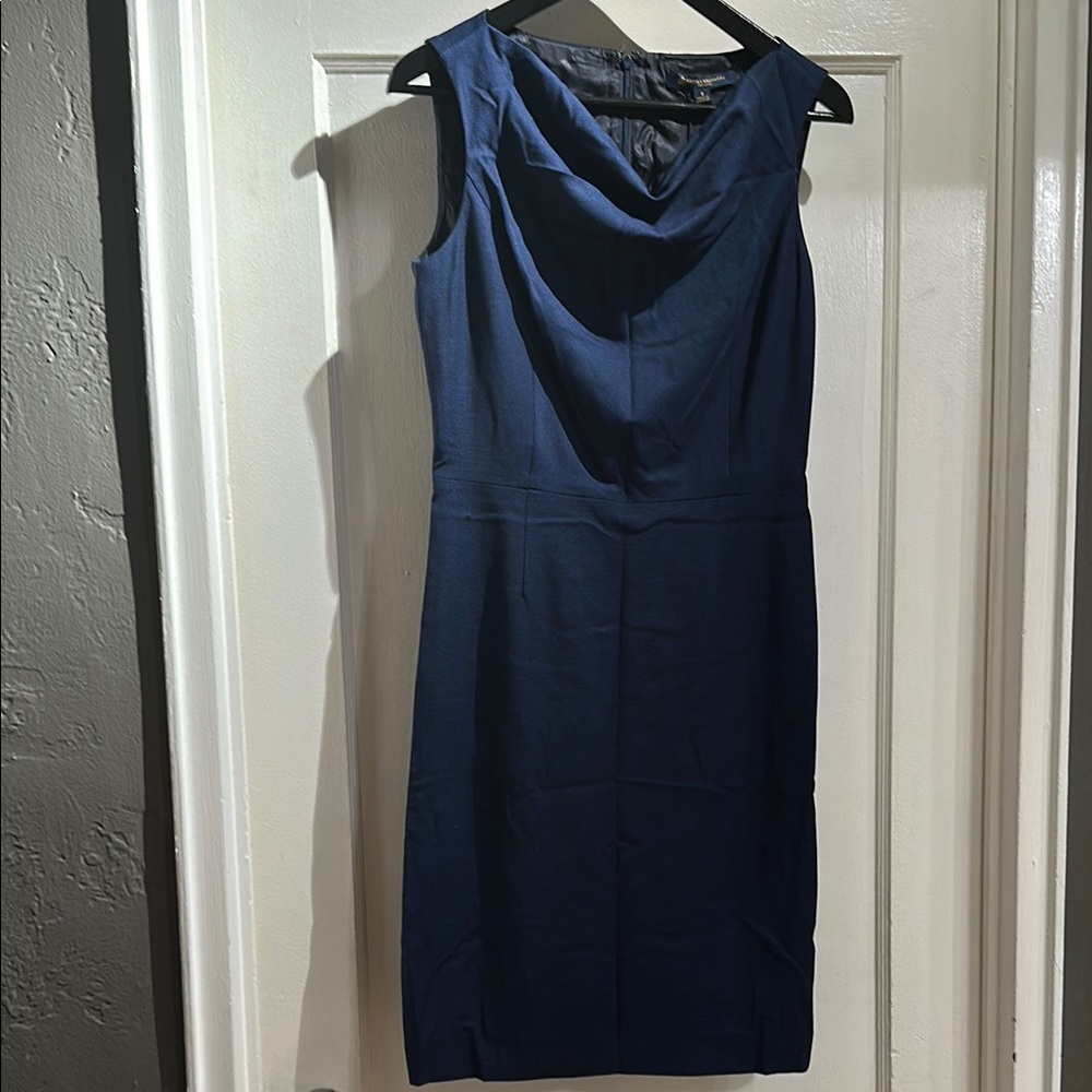 Brooks Brothers Navy Midi Dress